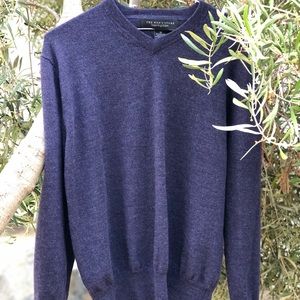 NW V Neck Italian Merino Wool Sweater, Size M